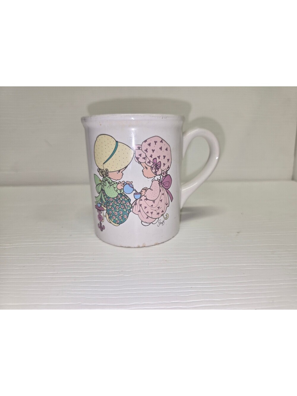 1994 Precious Moments Ceramic Mug Friendship Hits The Spot Enesco